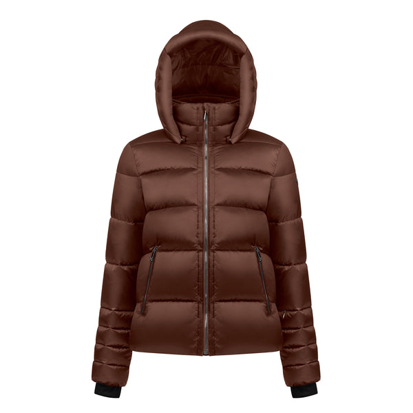 poivre blanc Synthetic Down Ski Jacket in Chocolate Brown 1201 – Poivre Blanc - UK