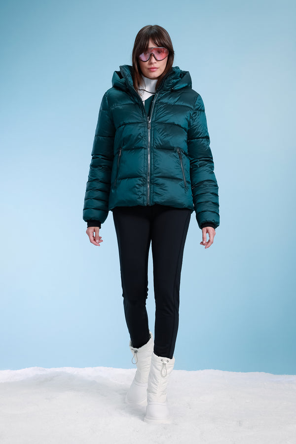 Poivre Blanc Synthetic Down Ski Jacket In Paisley Black 1200P – Poivre Blanc - UK