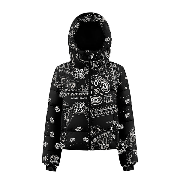 poivre blanc Synthetic Down Ski Jacket in Paisley Black 1200P – Poivre Blanc - UK