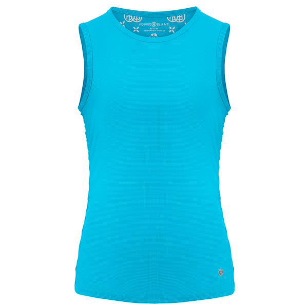 poivre blanc Women's Eco-Active Light Sleeveless Tank Top 2103 in Lagoon Blue – Poivre Blanc - UK poivre blanc Women's Eco-Active Light Sleeveless Tank Top 2103 in Lagoon Blue – Poivre Blanc - UK