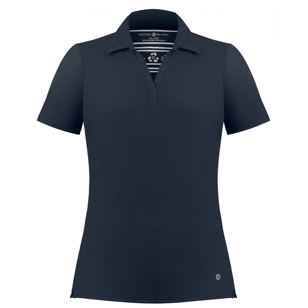 poivre blanc Women's Eco Active Light Tennis Polo 2100 in Oxford Blue – Poivre Blanc - UK