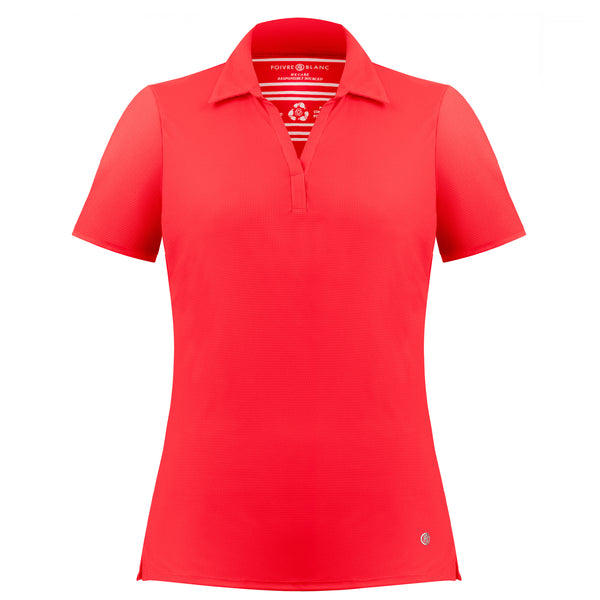 poivre blanc Women's Eco Active Light Tennis Polo 2100 in Techno Red – Poivre Blanc - UK