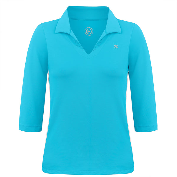 poivre blanc Women's Poivre Blanc Tennis / Padel Polo 4805 in Bora Bora Blue – Poivre Blanc - UK