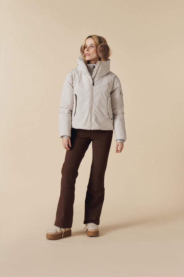 Poivre Blanc Women's Ski Flight Jacket In Mineral Grey 1002 – Poivre Blanc - UK