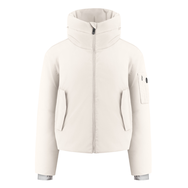 poivre blanc Women's Ski Flight Jacket in Mineral Grey 1002 – Poivre Blanc - UK