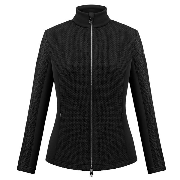 poivre blanc Women's Stretch interlock fleece in Black 1603 – Poivre Blanc - UK