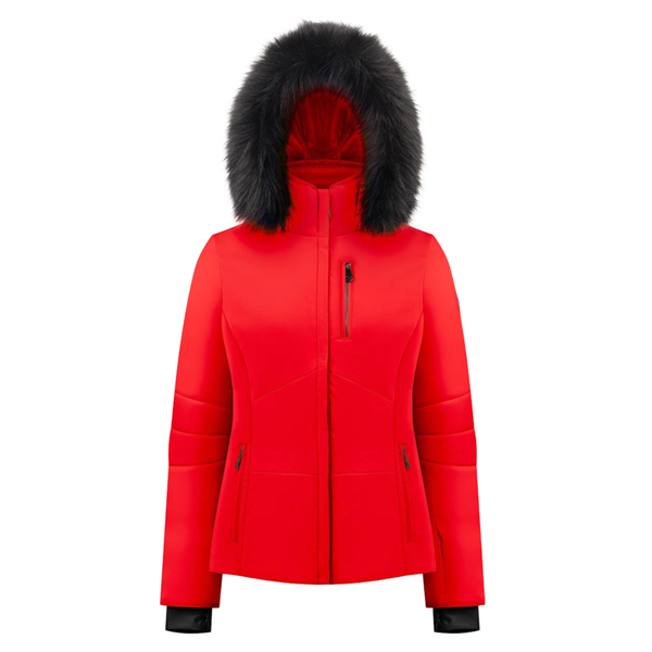 poivre blanc Women's Stretch Ski Jacket Scarlet Red 0802 – Poivre Blanc - UK
