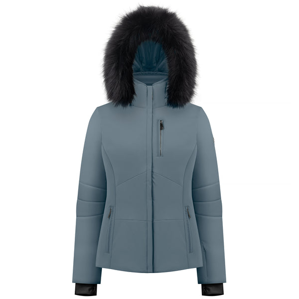 poivre blanc Women's Stretch Ski Jacket Thunder Grey 0802 – Poivre Blanc - UK