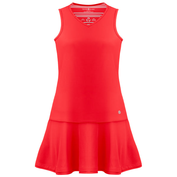 poivre blanc Women's Tennis & Padel Dress 2131 in Techno Red – Poivre Blanc - UK