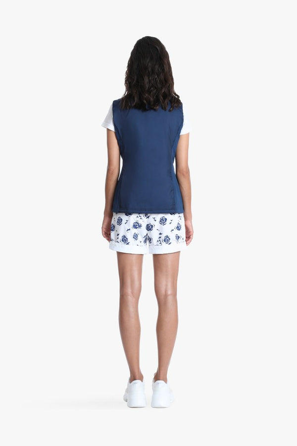 Poivre Blanc Women's Tennis / Padel Gilet In Deep Blue Sea 2905 – Poivre Blanc - UK