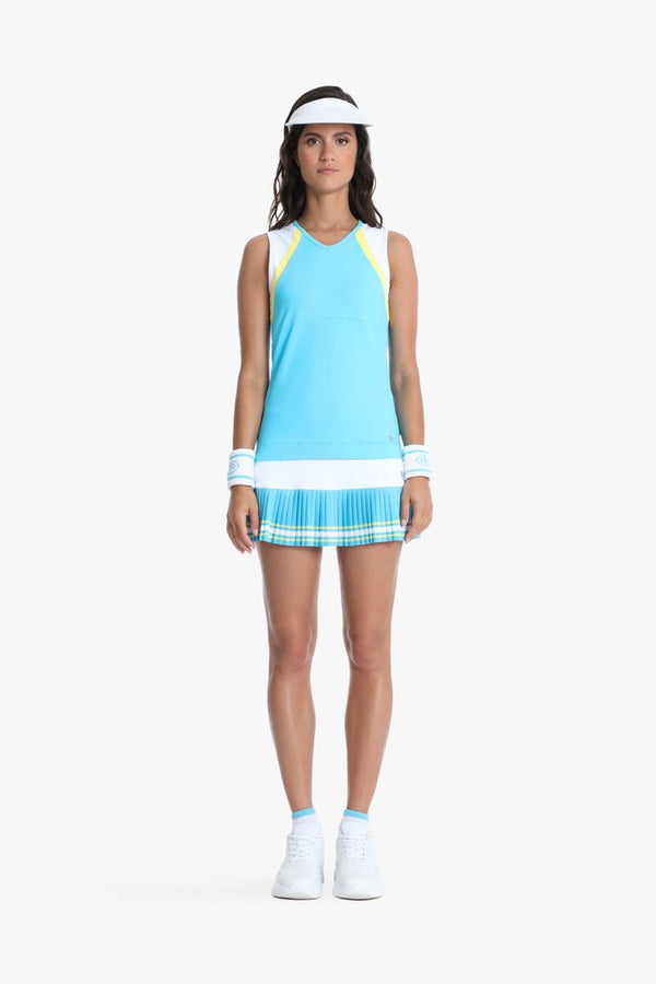 Poivre Blanc Women's Tennis / Padel Tank Top In Bora Bora Blue 4801 – Poivre Blanc - UK