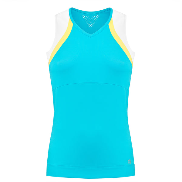 poivre blanc Women's Tennis / Padel Tank Top in Bora Bora Blue 4801 – Poivre Blanc - UK