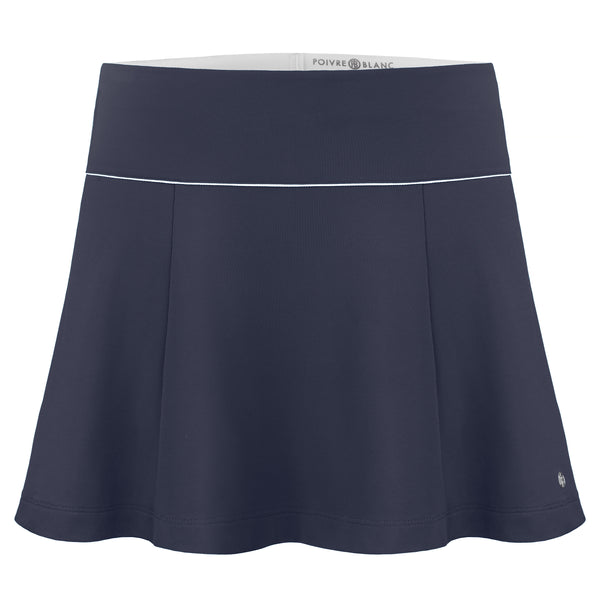 poivre blanc Women's Tennis Skort 4828 in Oxford Blue / White – Poivre Blanc - UK