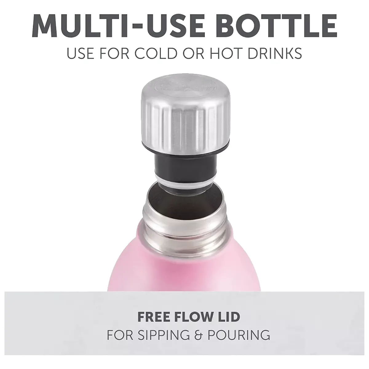 Polar Gear Beautiful Pink Water Bottle Made From Stainless Steel