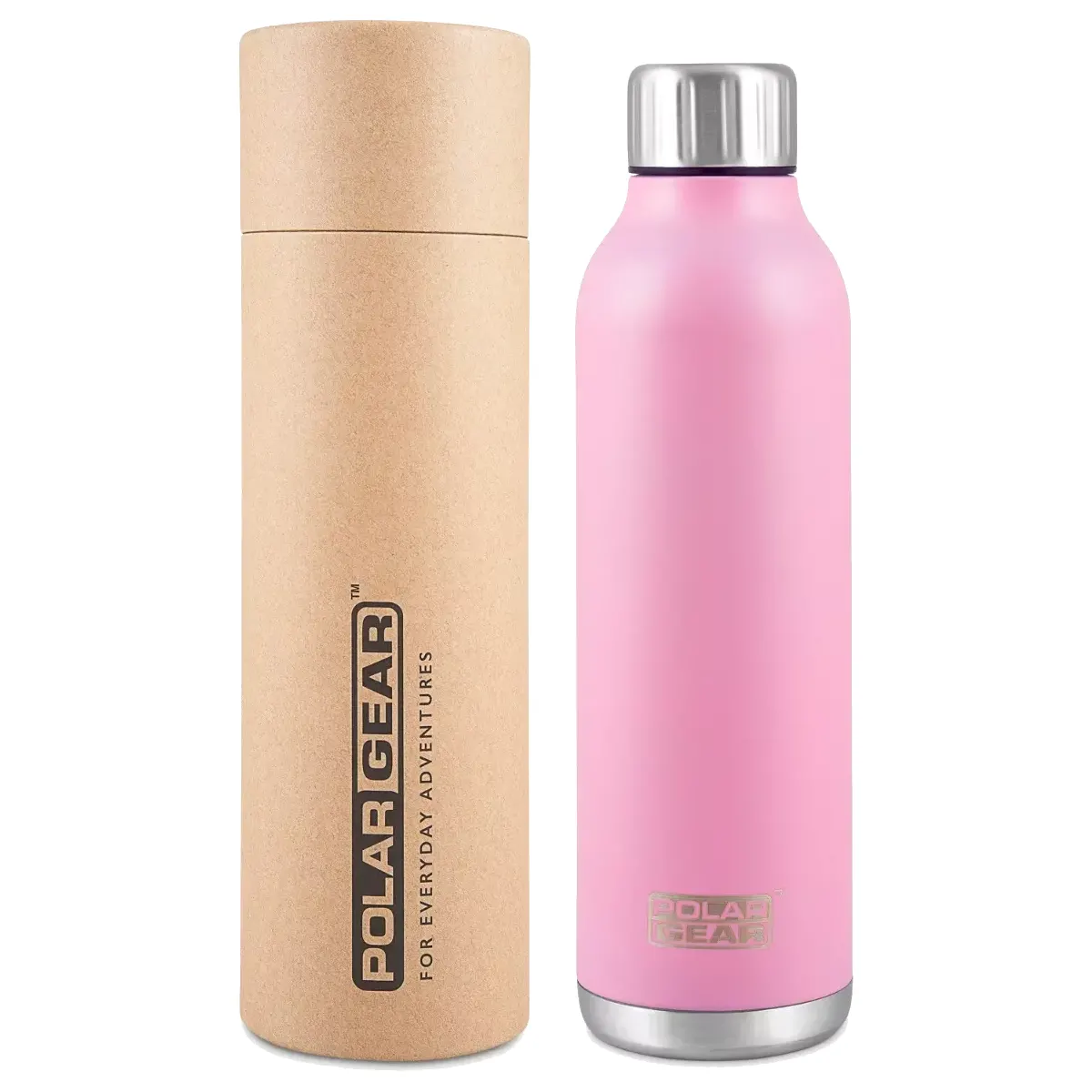 polar gear Beautiful Pink Water Bottle made from Stainless Steel