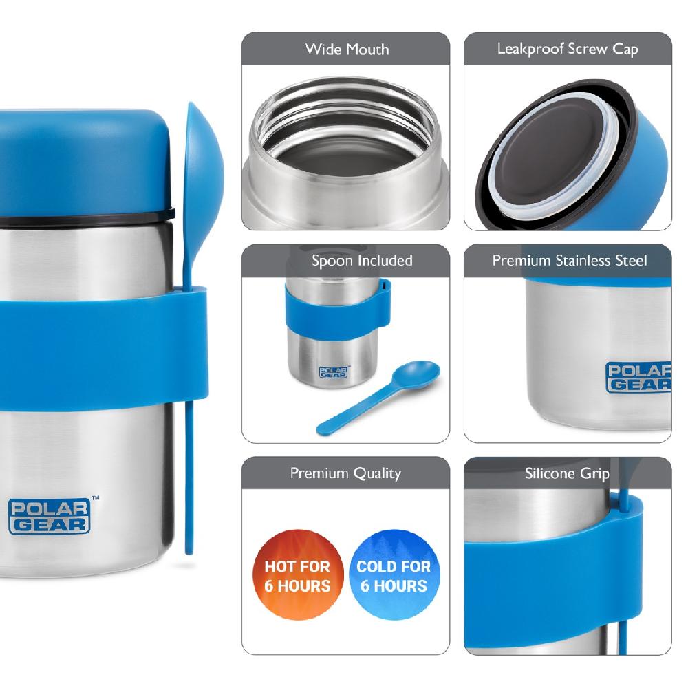 Polar Gear Best Insulated Food Flask - Keep Food Hot Cold Up To 6 Hours