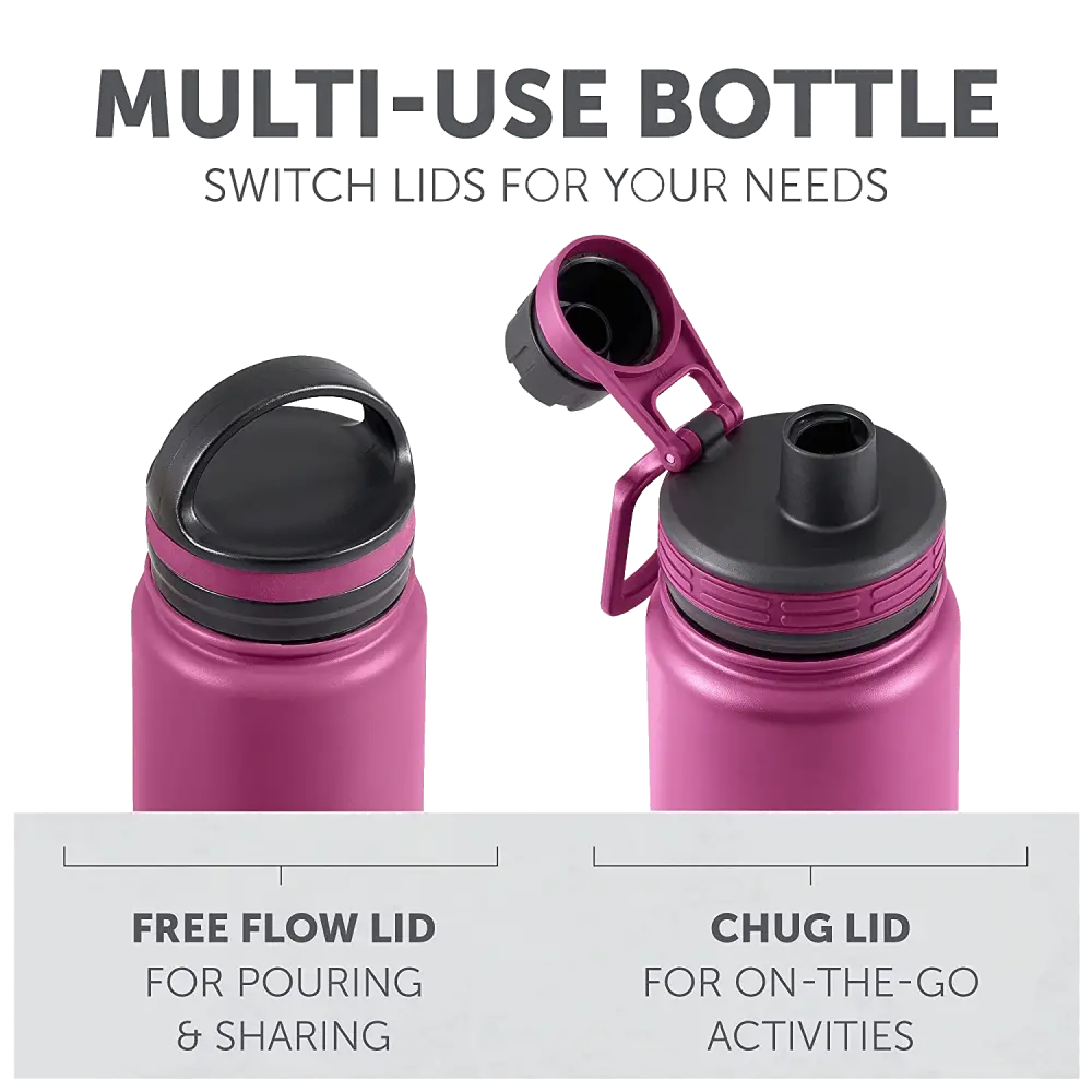 Polar Gear Best Insulated Water Bottle - Triple Layer Stainless Steel