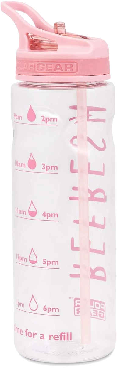 Polar Gear BPA Free Plastic Water Bottle - Pink 750ml