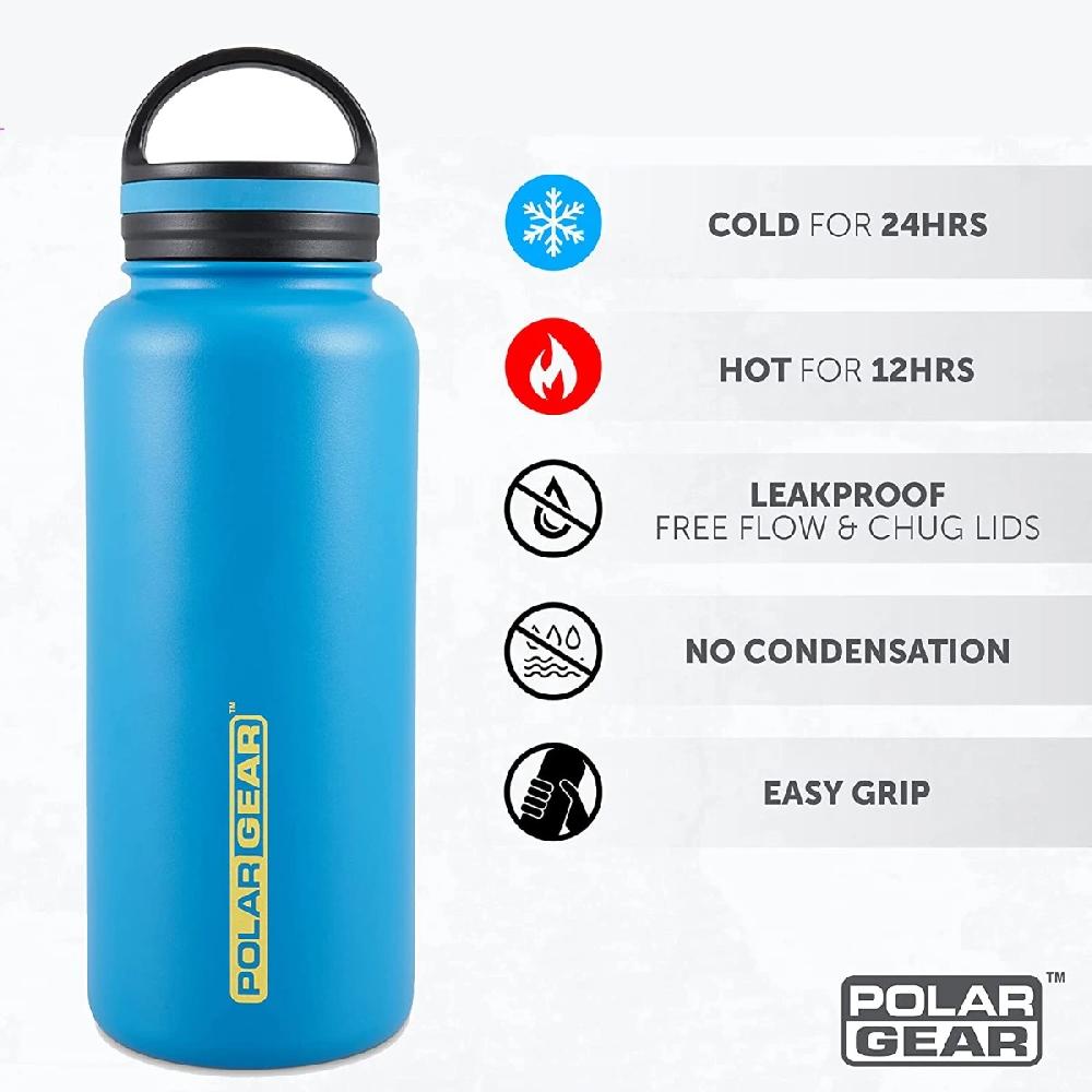 Polar Gear Insulated Water Bottle 1 Litre Perfect For Hot & Cold Drinks