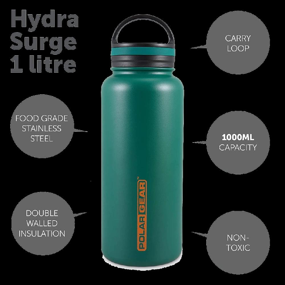 Polar Gear Metal Water Bottle 1 Litre- 24 Hours Cold Or 12 Hours Hot
