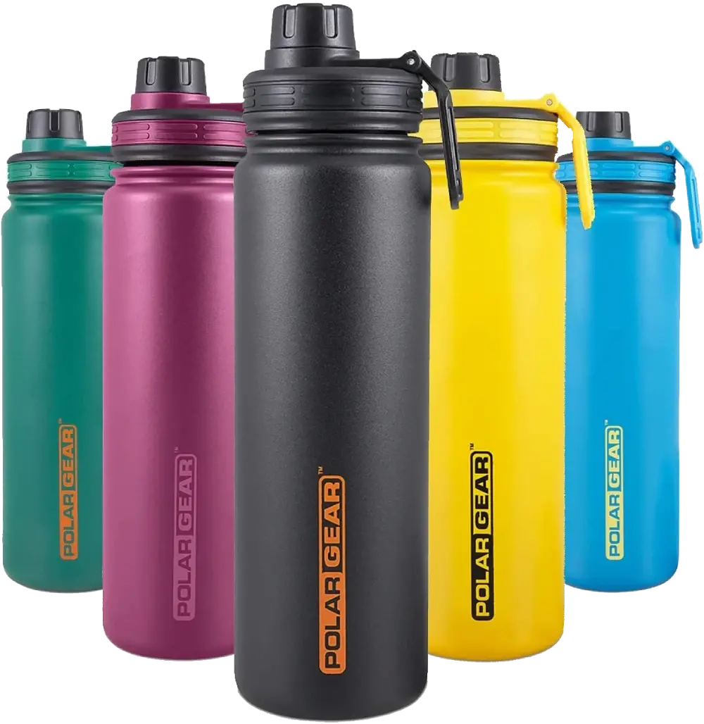 Polar Gear No.1 Metal Water Bottle UK - Double Wall Stainless Steel