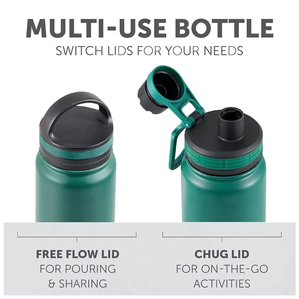 Polar Gear No.1 Metal Water Bottle UK - Double Wall Stainless Steel