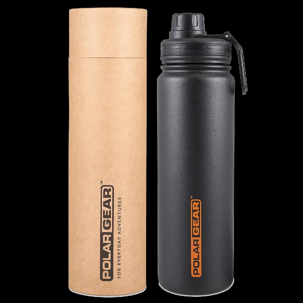 Polar Gear No. 1 Stainless Steel Water Bottle UK- Comes With Spare Lid