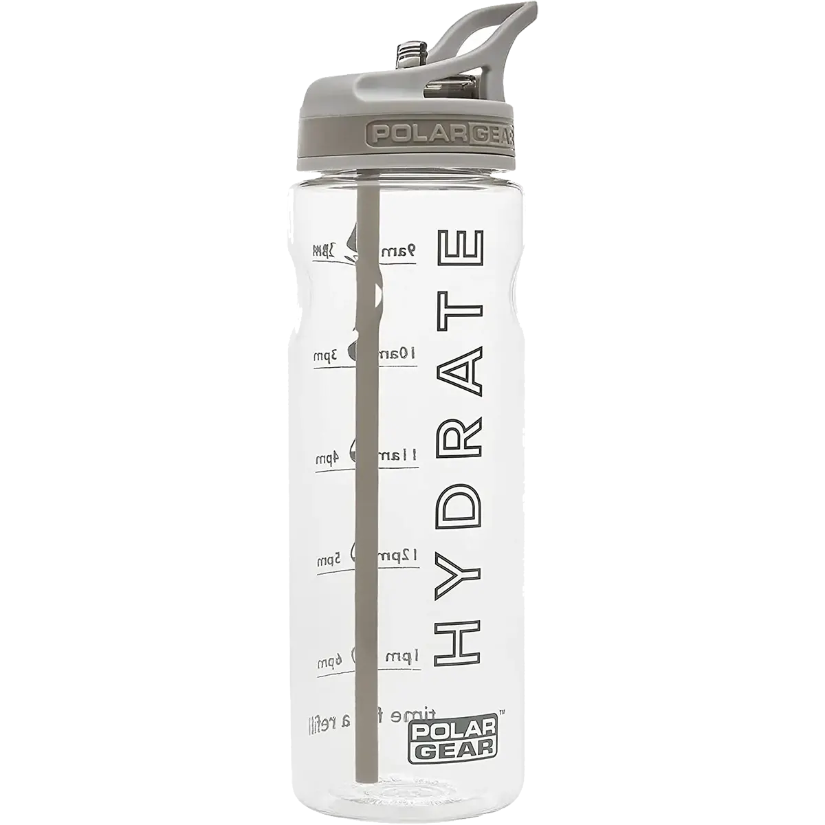 polar gear Motivational Water Bottle - Grey 750ml