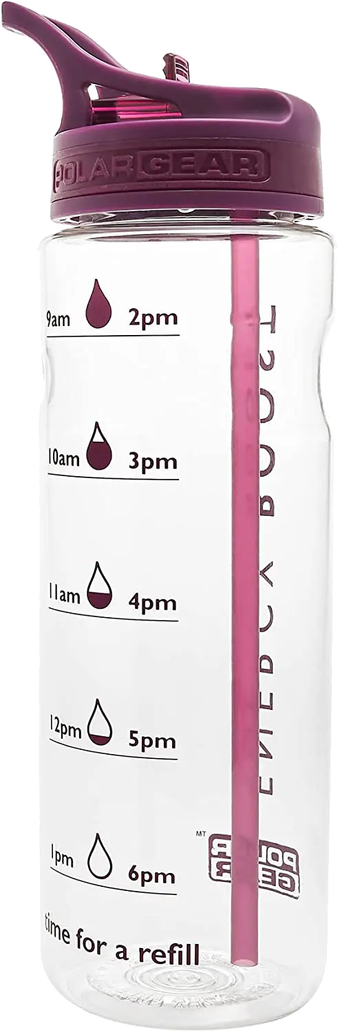 Polar Gear Plastic Gym Water Bottle - Grape 750ml