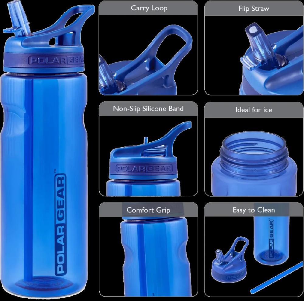 Polar Gear Quality Plastic Water Bottle - Navy 650ml