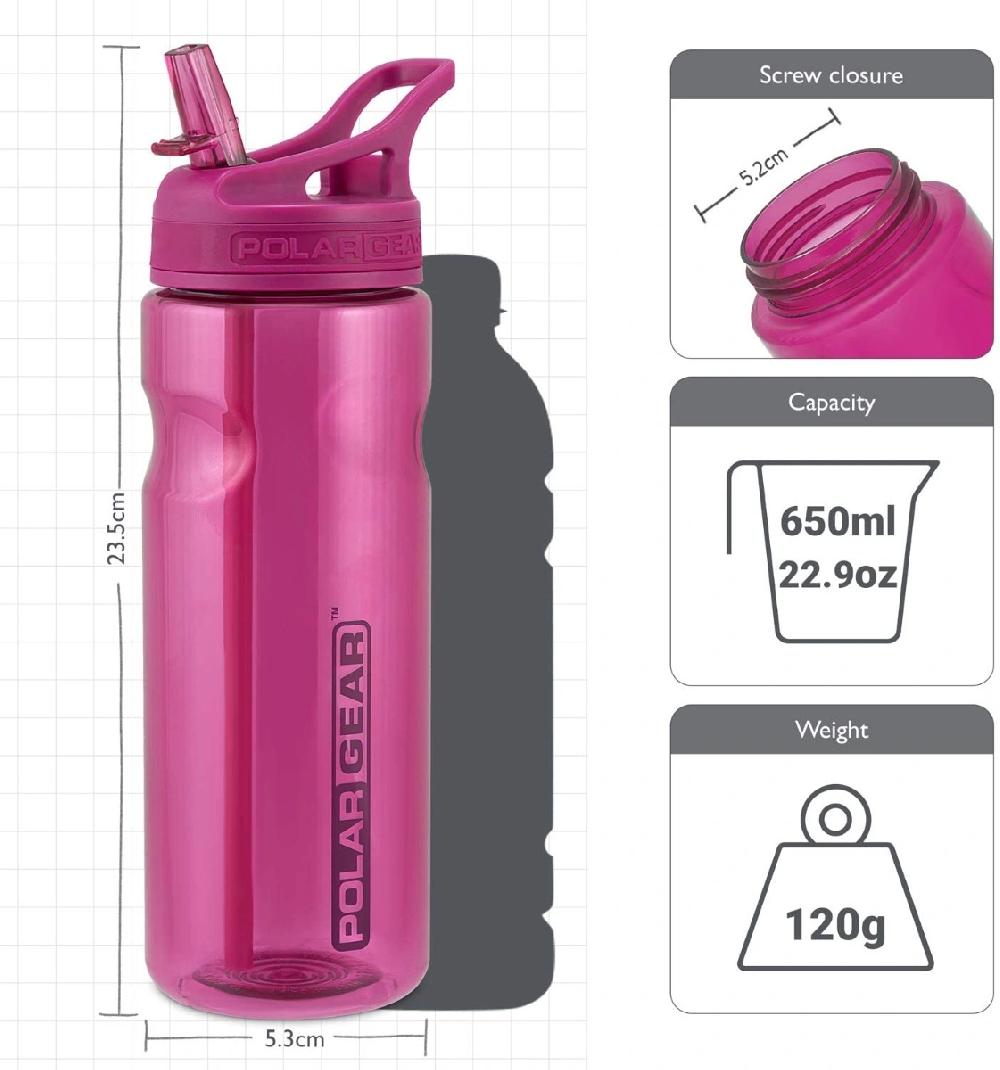 Polar Gear Sports Water Bottle - Berry 650ml