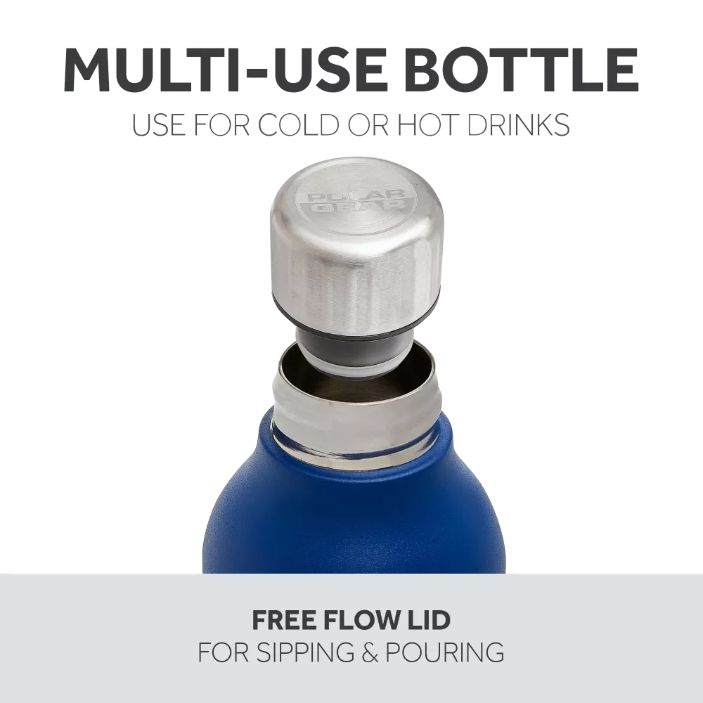 Polar Gear Premium Insulated Metal Water Bottle - Triple Layer Design