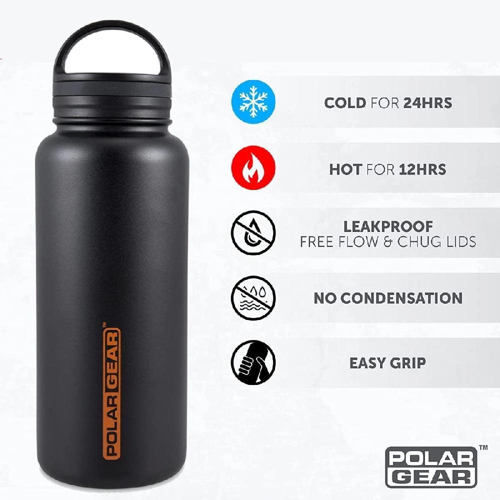 Polar Gear Stainless Steel Water Bottle 1 Litre - Packaged In Gift Tube