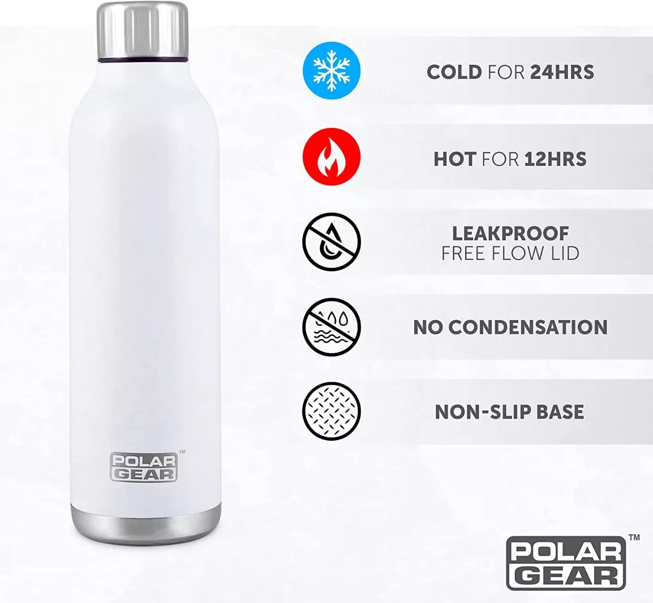 Polar Gear Strong Water Bottle Made With Food Grade Stainless Steel