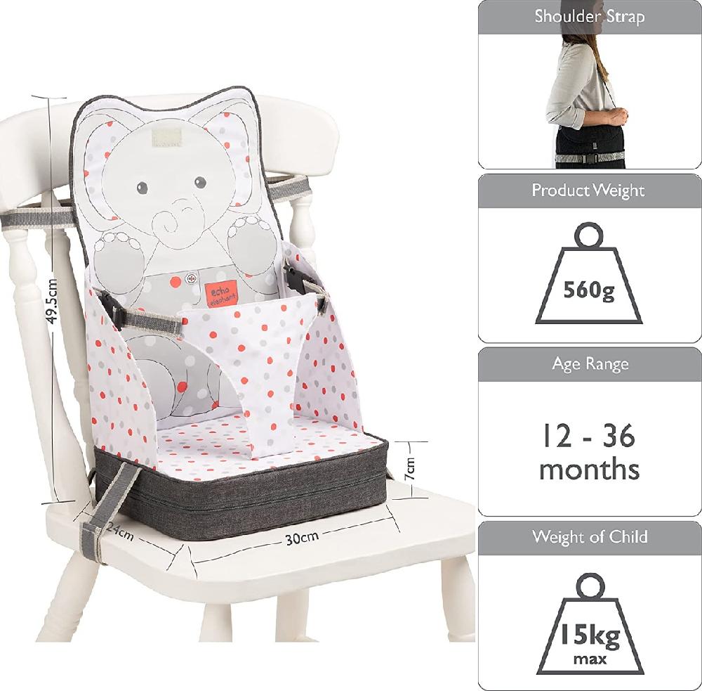 Polar Gear Toddler Dining Chair Harness - Echo Elephant