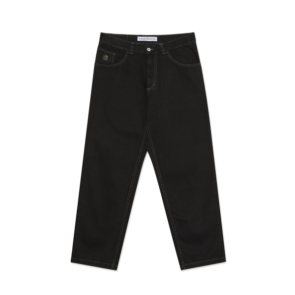 polar skate co. 93 Pants | Contrast Stitching - Black/Dark Olive