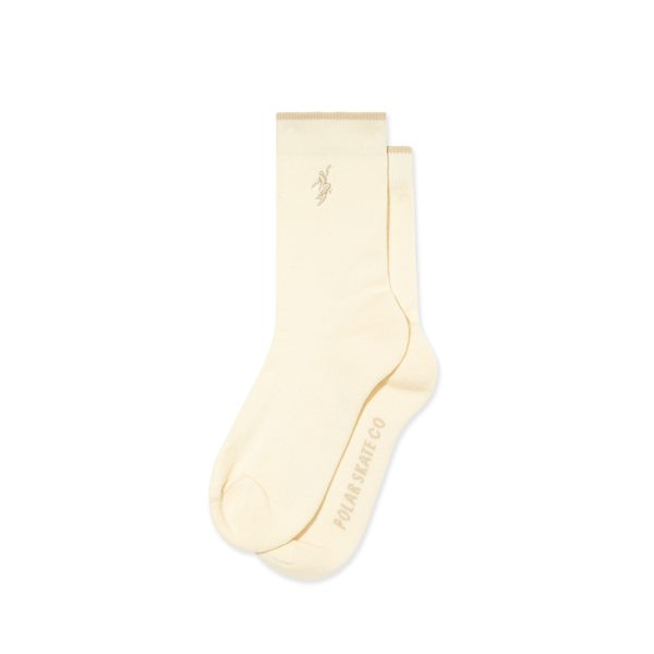 polar skate co. Business Socks | No Complies Forever - Cloud White