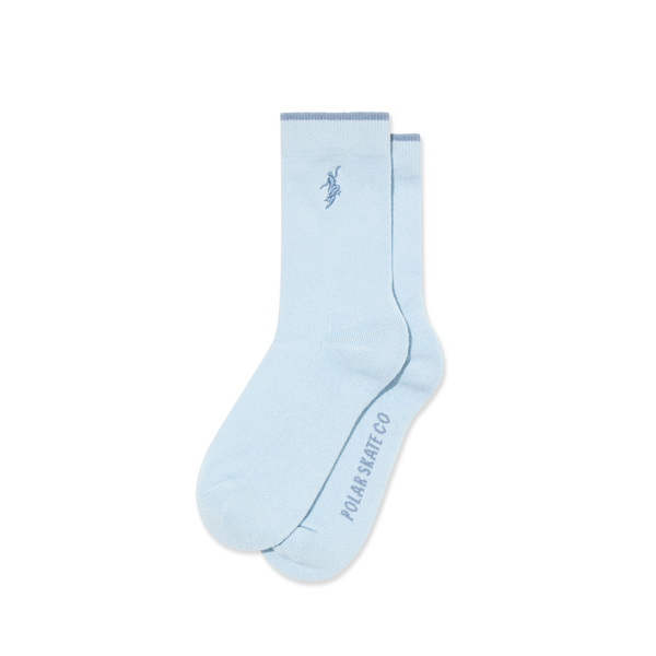 polar skate co. Business Socks | No Complies Forever - Light Blue