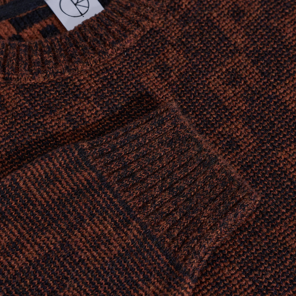 Polar Skate Co. George Sweater | P Pattern - Navy/Orange