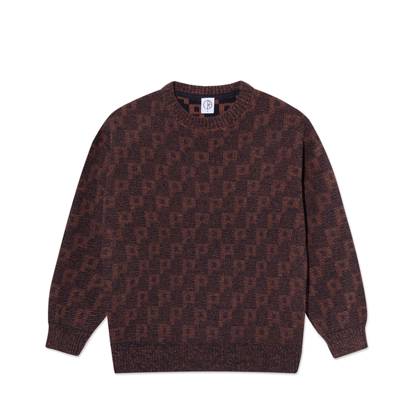 polar skate co. George Sweater | P Pattern - Navy/Orange