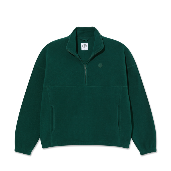 Polar Skate Co. Ivan Half Zip Sweatshirt - Dark Emerald
