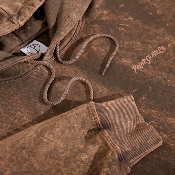 Polar Skate Co. Acid Frank Hoodie | Surf Logo - Brown