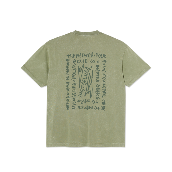 Polar Skate Co. Acid Tee | IOTIT - Army Green