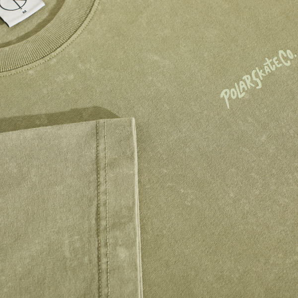 Polar Skate Co. Acid Tee | Surf Logo - Light Green