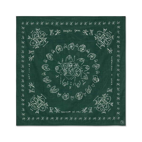 polar skate co. Bandana - Dark Green