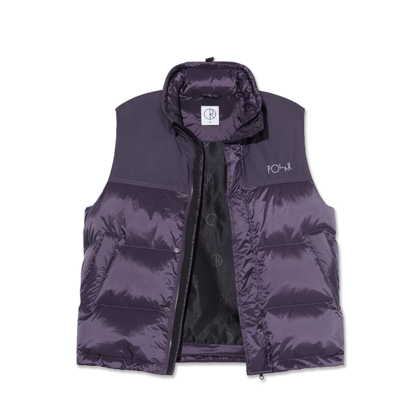 Polar Skate Co. Basic Puffer Vest - Dark Violet
