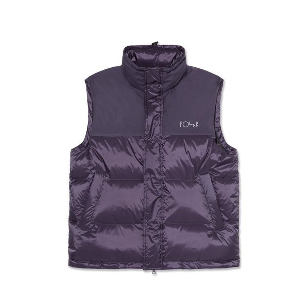 polar skate co. Basic Puffer Vest - Dark Violet