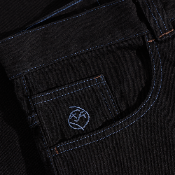 Polar Skate Co. Big Boy Pants - Black/Blue Stitching