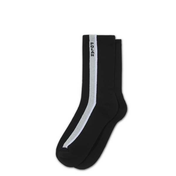 polar skate co. Business Socks | Side Stripe - Black