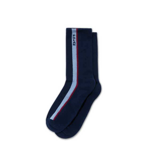 polar skate co. Business Socks | Side Stripe - Navy